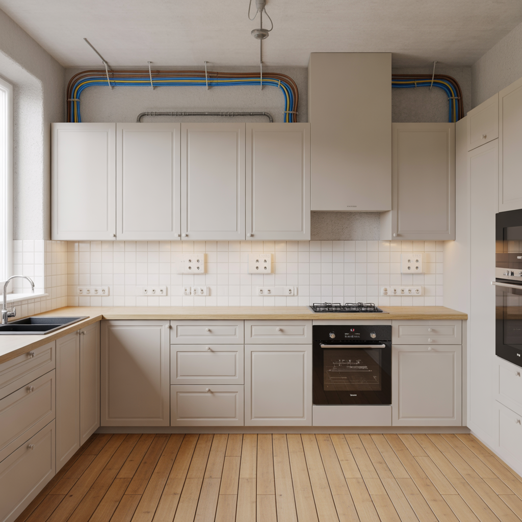 checklista for el vid koksrenovering uttag belysning regler